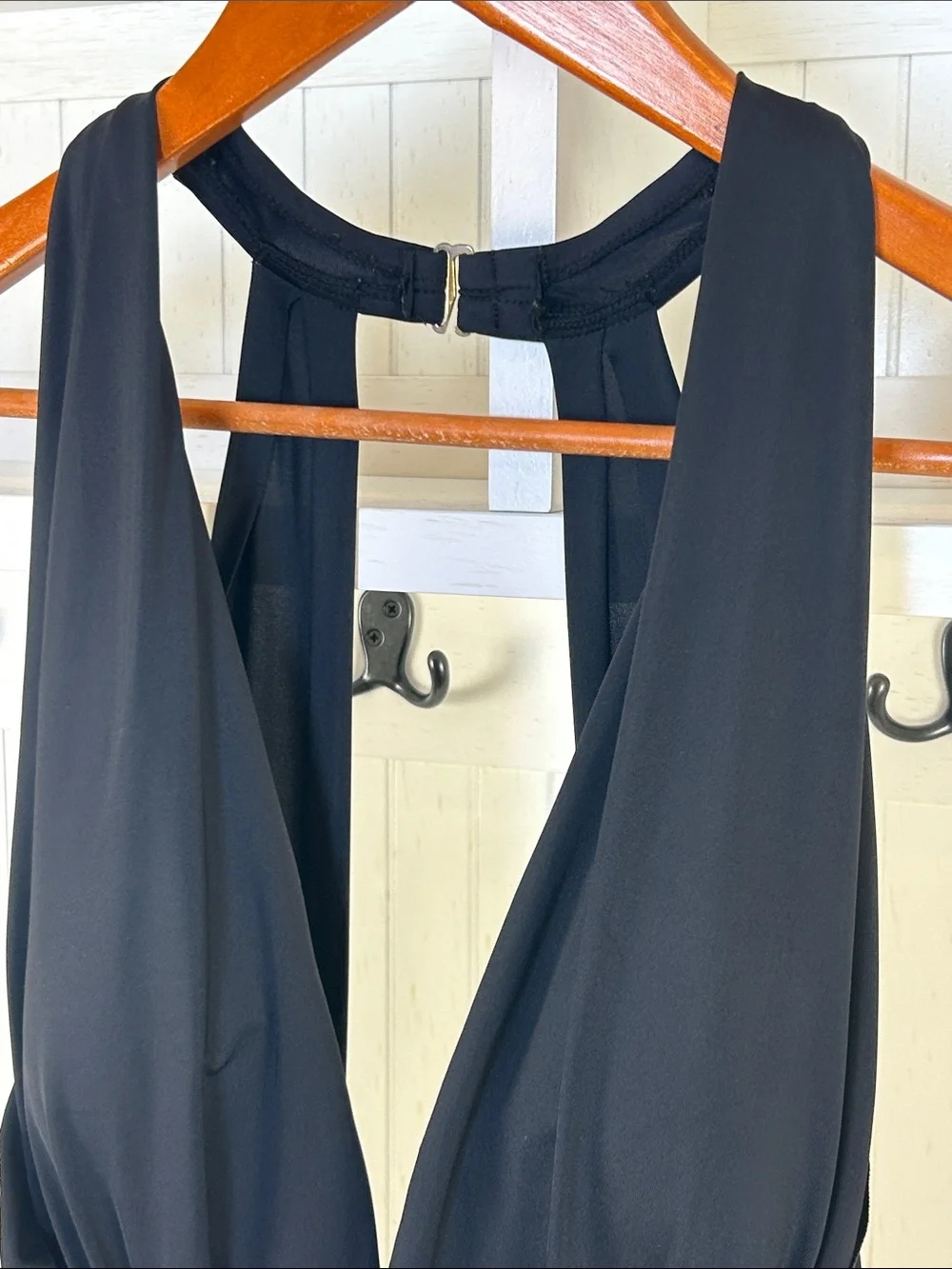 Badgley Mischka Plunge One Piece Swimsuit Size 6
